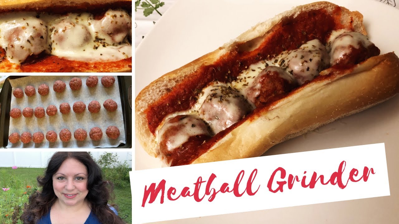 Italian Meatball Grinder Meatball Sub Sandwich YouTube