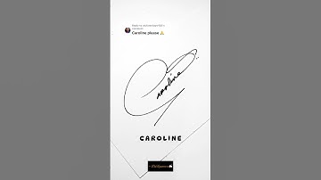 CAROLINE name sign ✨ #dexignature #signature #calligraphy #youtubeshorts #shorts #short #ytshorts