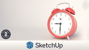 3D Modeling Alarm Clock [Part 2] [SketchUp Tutorial]