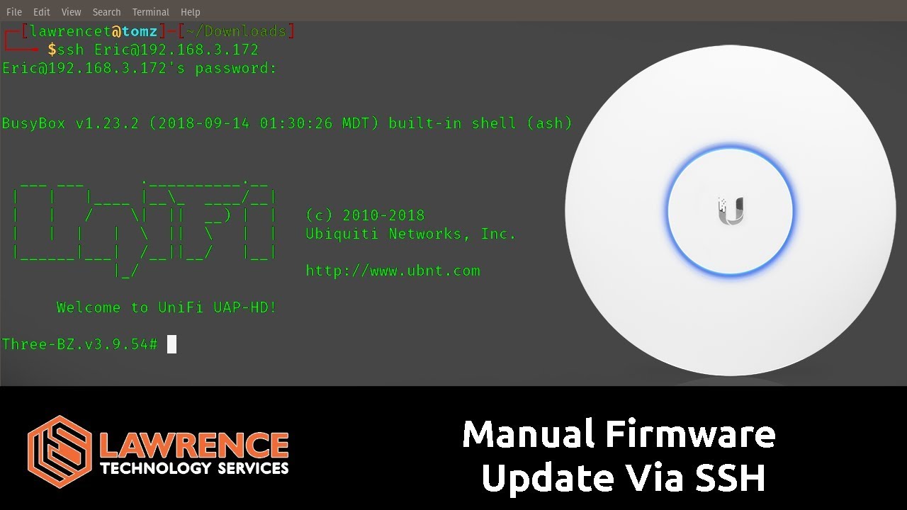 How to Manually Update UniFI Access Point Firmware via SSH