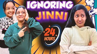 IGNORING JINNI for 24 Hours | Family Comedy Challenge | Cute Sisters