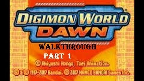 Digimon World Dawn Part 1 Silent Walkthrough