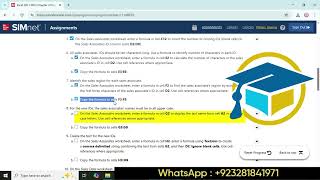 Excel 2021 MOS Chapter 4 Project | SIMnet Assignment | Excel 2021 MOS Chapter 4 Project