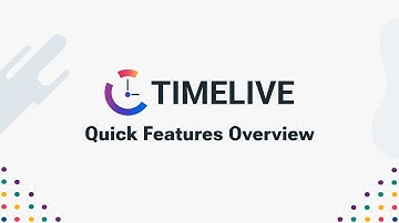 TimeLive: Quick Features Overview | Time Tracking & Project Management Software | TimeLive v13