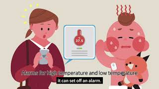 Thermosafer Wearable Smart Baby Thermometer