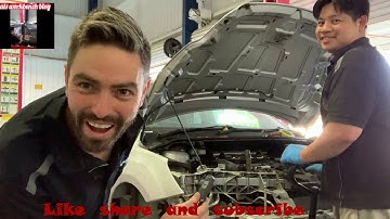 Ford focus zetec front subframe replacement and timing chain cover,oil fan and AC compressor