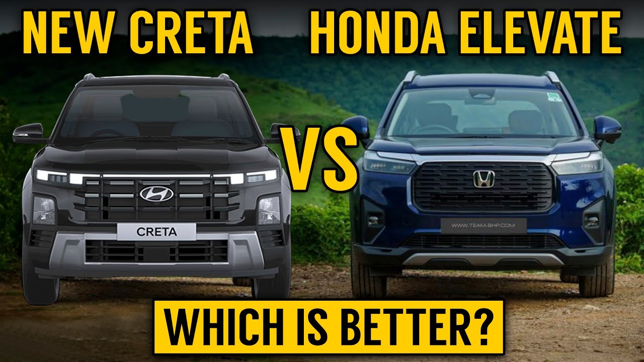 Creta 2024 Vs Honda Elevate | Detailed Comparison | New Hyundai Creta ...