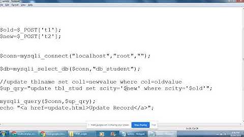 PHP Mysql Connectivity | Update Query | Easy Example in Gujarati