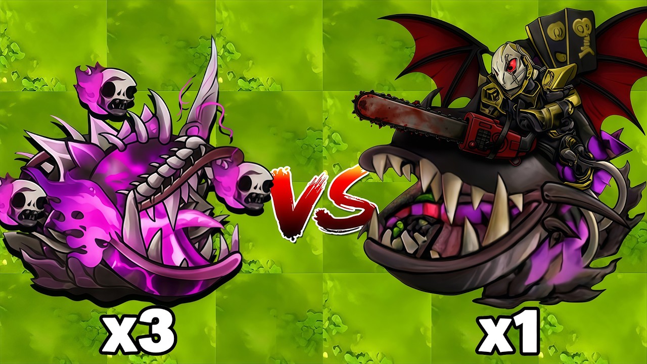 PVZ Fusion 3.4 Challenge - 3 Plants Fusion vs Flagpole Knights Zombie - Who Will Win?
