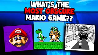 The Most Obscure Mario Games Iceberg (Explained)