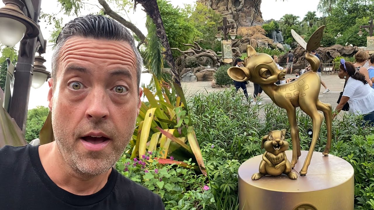 Where To Find ALL 50th Anniversary Gold Character Statues In Disney's Animal Kingdom Disney