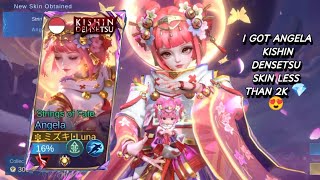FULL VIDEO OF GETTING ANGELA KISHIN DENSETSU SKIN🥰  [COST TUTORIALS] FOR UNLUCKY PEOPLE | MLBB