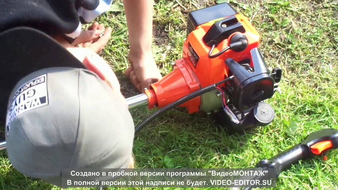 Бензотриммер заклинило двигатель