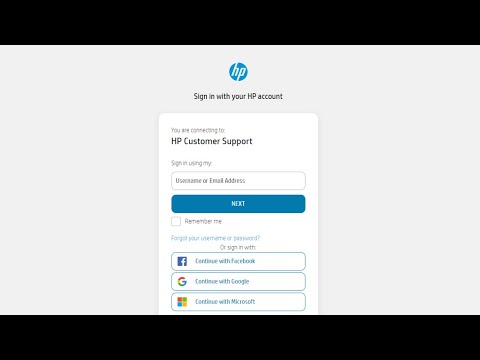Don't have an account? Sign up for HP Account