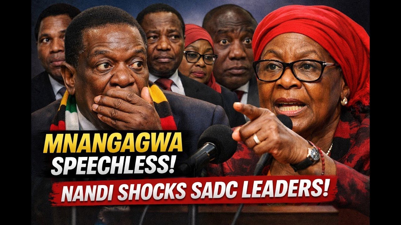 Mnangagwa SPEECHLESS After Nandi Ndaitwa's Powerful Message to SADC Presidents!