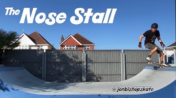 Learn to Nose Stall (Switch/Fakie Drop In) on a Skateboard on a Mini Ramp