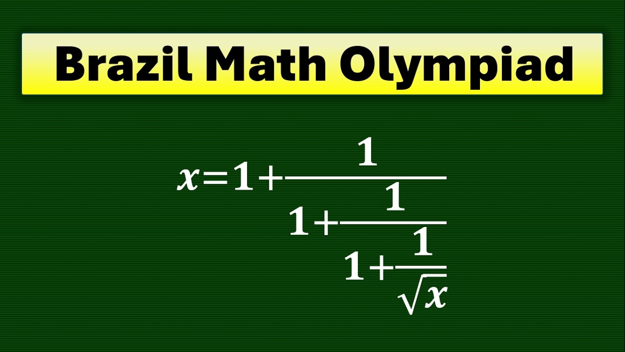 This Brazil Math Olympiad Equation Looks Easy…But Isn’t! | Can You Solve?