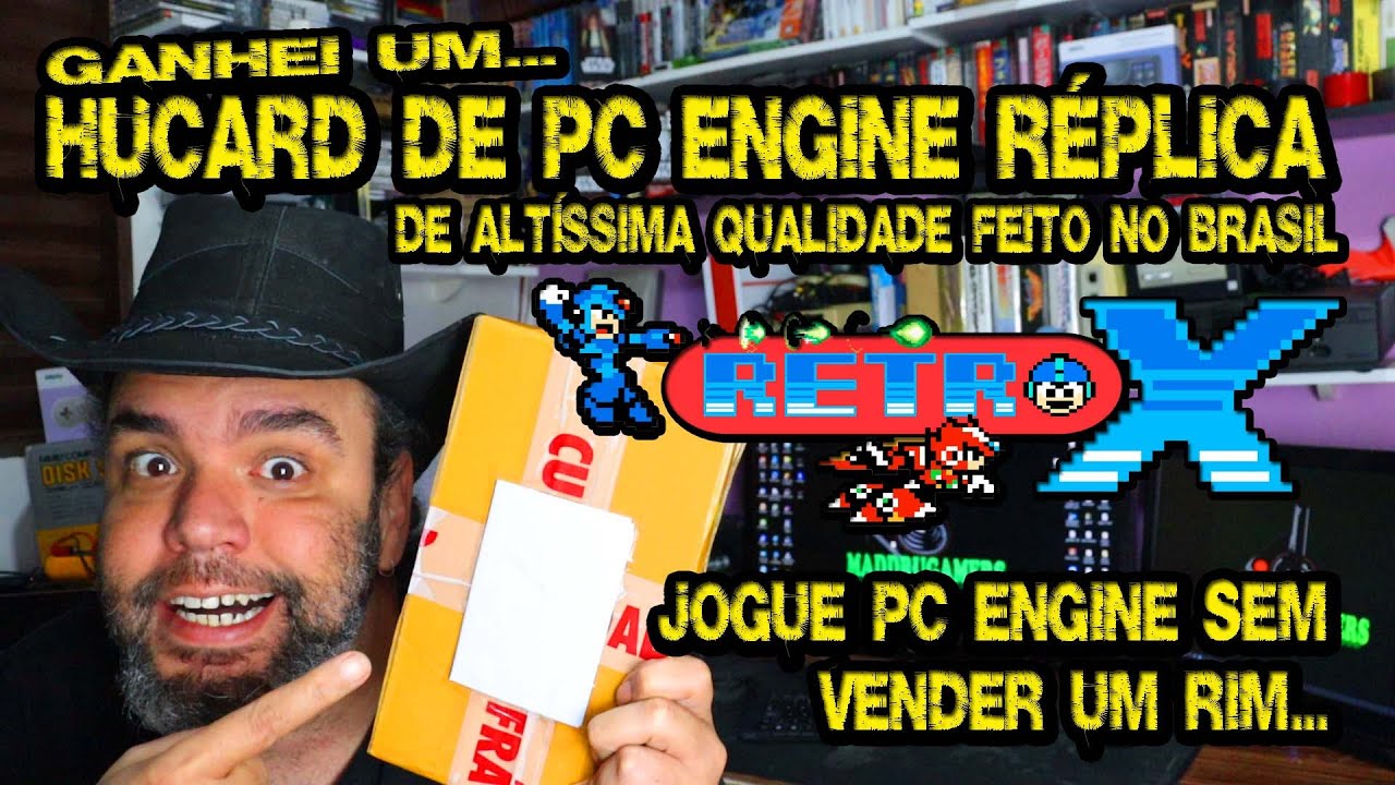 UNBOXING do HUCARD DE PC ENGINE feito pela Retro X Altíssima