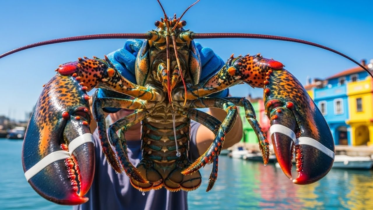 World’s Largest Rainbow Lobster! 100 Year Old Sea Monster Preparation