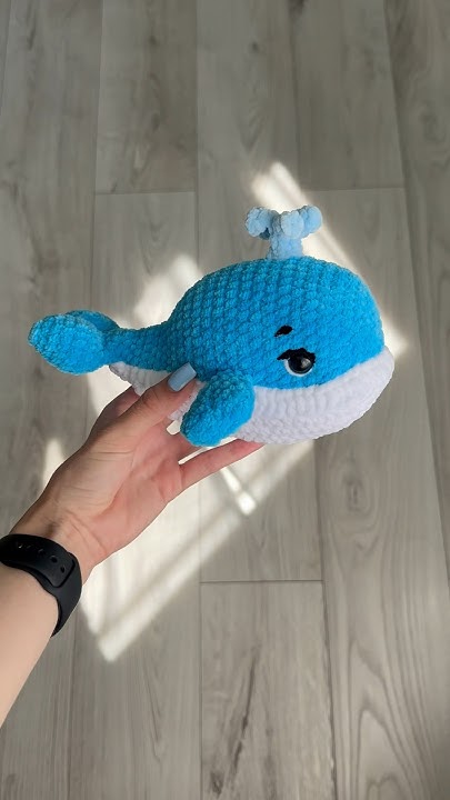 🐳Вязаный кит. Кого связать следующим? #вязаниекрючком #вязаныеигрушки # ...