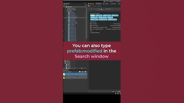 Unity Prefabs with overrides have blue indicator 🟦 in the hierarchy