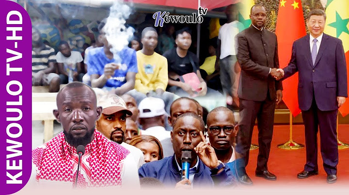 Sortie PM Ousmane Sonko en Chine et communication du parti APR, la jeunesse et la drogue