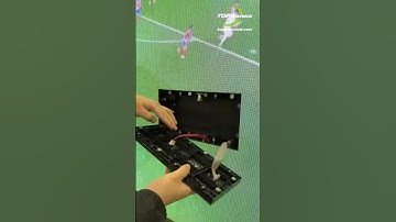 How is he installing the LED display so fast? #ledvideowall #leddisplay #shorts