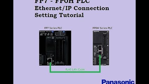 Panasonic FP7 - FP0H PLC Ethernet/IP Connection Setting Tutorial (Chinese Version)