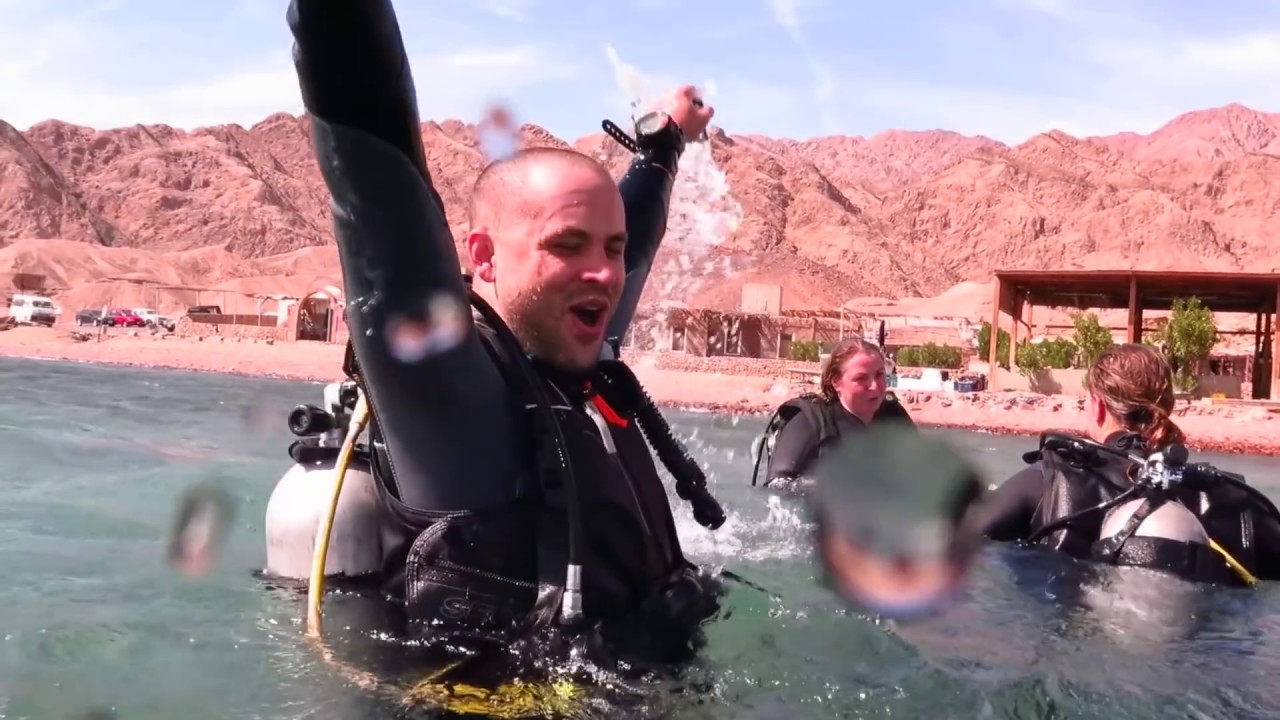 Scuba Diving the Canyon in Dahab.