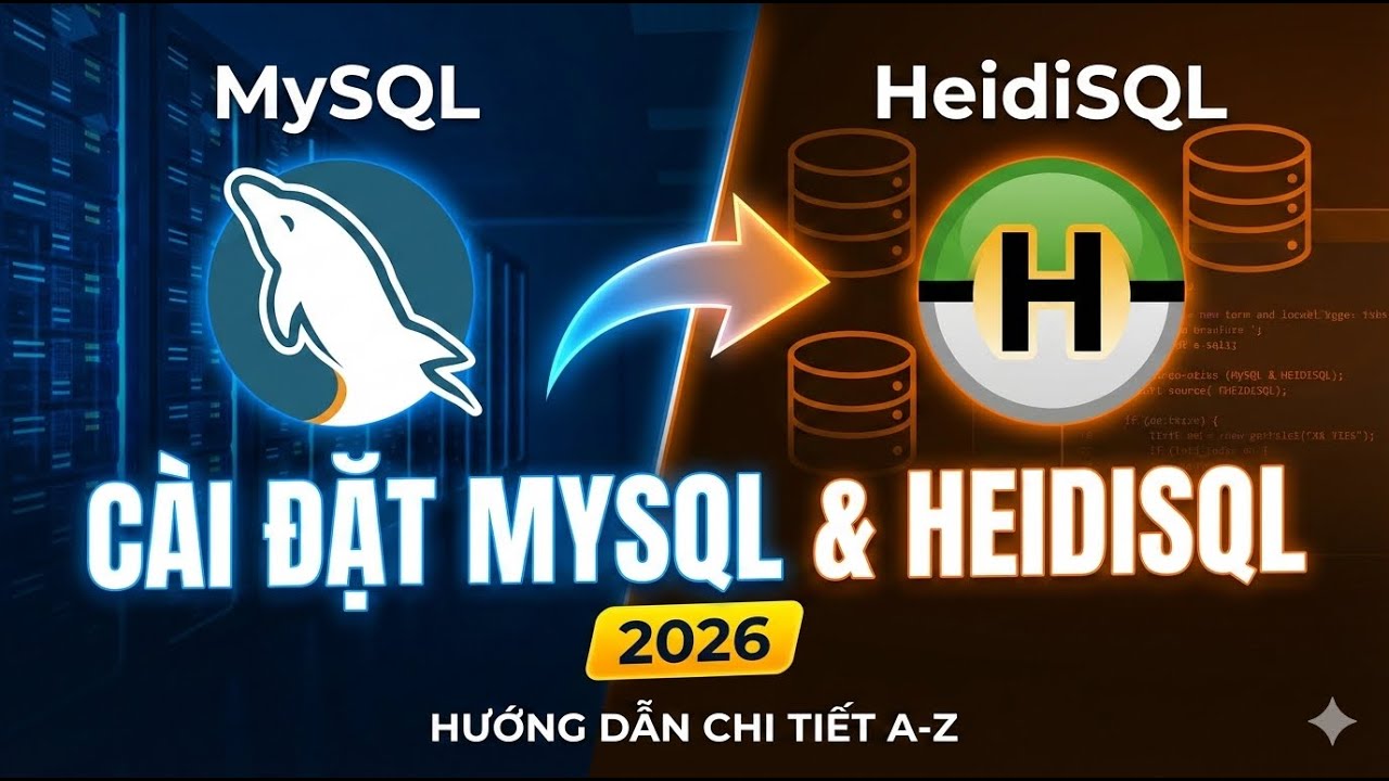 Hướng dẫn Cài đặt MySQL Server & HeidiSQL Mới Nhất 2026 | Kết nối ...