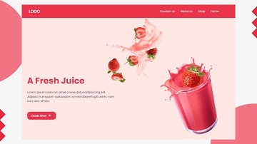 Build a Responsive Website Using HTML CSS & JAVASCRIPT | Online Sale Of Juice 🍹