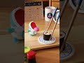 Conveyor belt sushi. | Komadorisaurus #stopmotion #コマ撮り