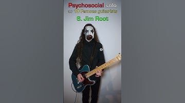 Psychosocial solo as 10 Famous Guitarists #slipknot