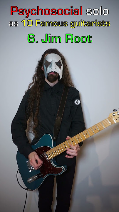 Psychosocial solo as 10 Famous Guitarists #slipknot