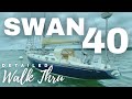 Swan 40 Sailboat - DETAILED Walkthru - Listed FOR SALE in Maine - CLASSIC BLUE WATER CRUISER
