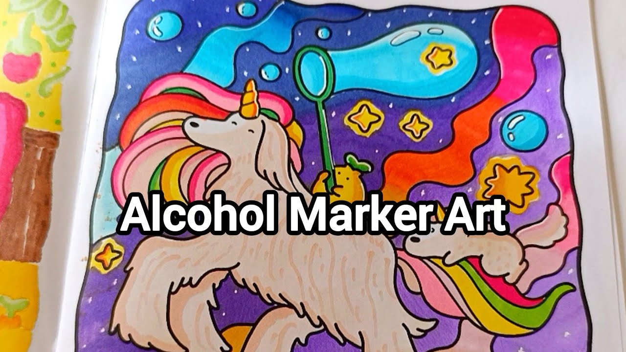 Coloring with Markers | Relaxing Art Process 🎨✨