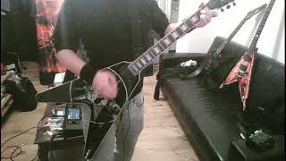 “Welcome to Dying” by Onslaught intro guitar riff.