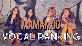 Mamamoo: vocal ranking (with reasoning) (with analysis) 2022