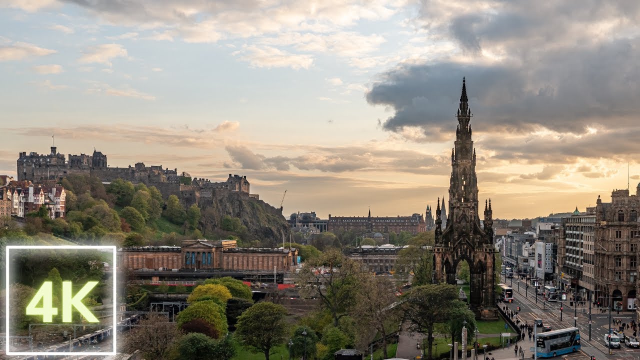Edinburgh Video A walk in Edinburgh | Visiting Scotland | Edinburgh 4K - City Center ...