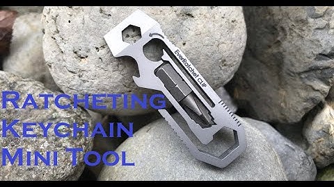 EverRatchet CLIP Ratcheting Keychain Multitool
