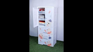 TheTickleToe Baby Kids Storage Wardrobe Almirah Room Decor Furniture