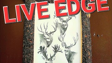 MAKING LIVE EDGE picture frames from wood. EASY WOODWORKING PROJECT