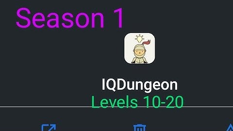 IQ Dungeon Walkthrough Levels 10-20