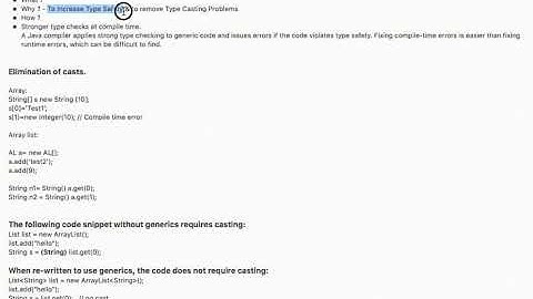 Java interview questions on Generics