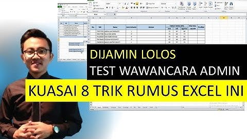 Test Excel wawancara admin | test excel untuk kerja