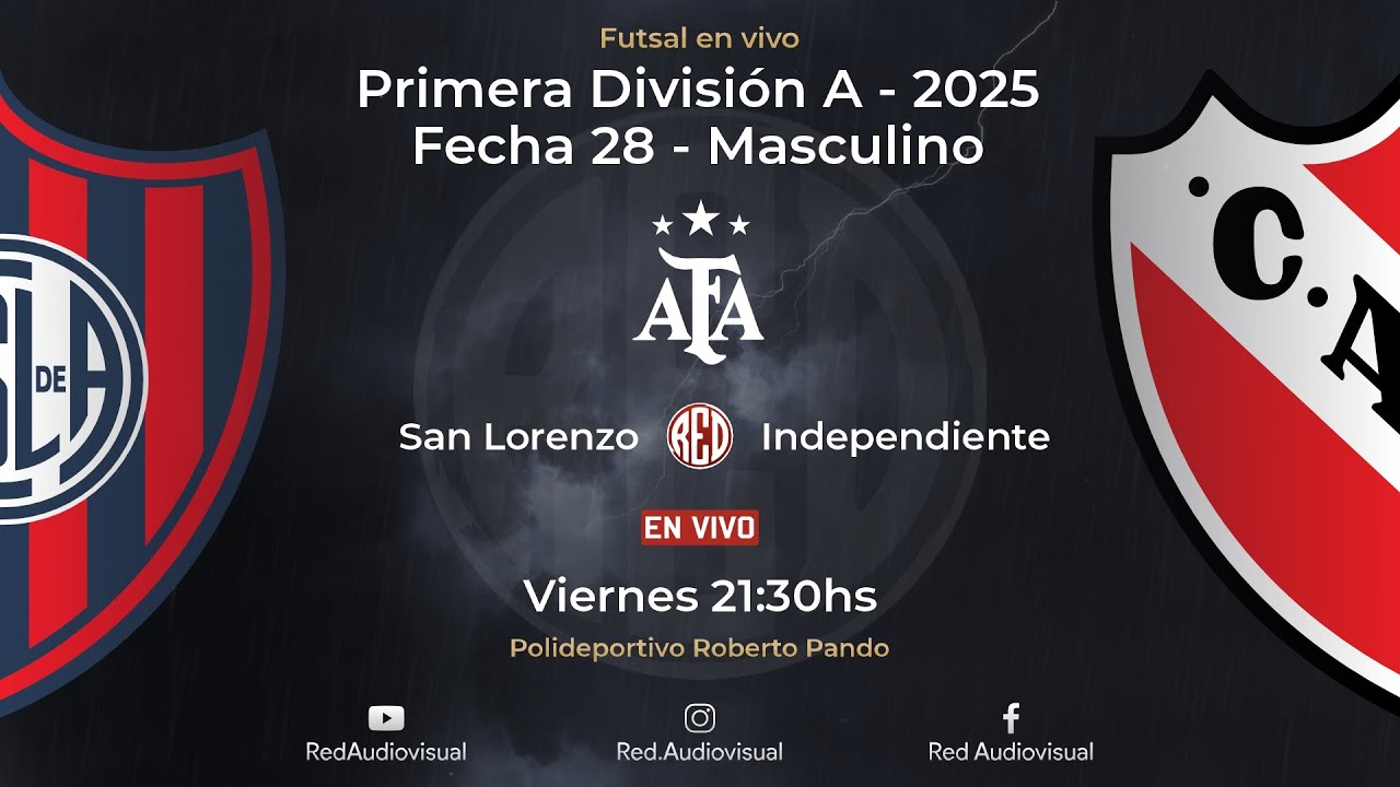 🔴 San Lorenzo vs Independiente - Fecha 28 - Primera División A - Futsal AFA 2025 - Masculino