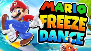 Brain Break ☀️ Mario Freeze Dance Summer | Kids Fitness | Just Dance | Danny Go | Summer Dance