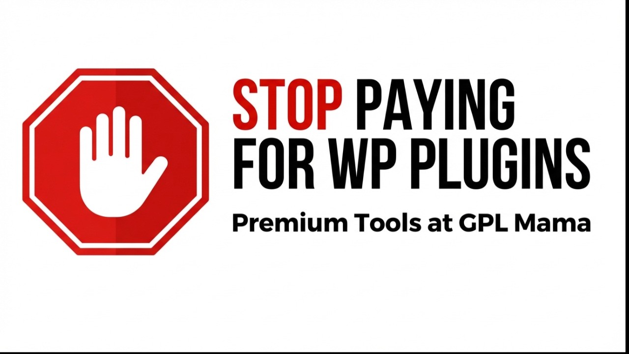 Stop Paying for WP Plugins! 🛑 Get Premium Tools at GPL Mama - YouTube