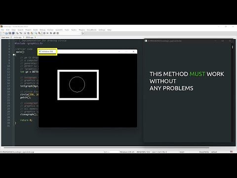 Graphics.h header file Problem on Codeblocks | #BGI | Must and Must Work! #CSE