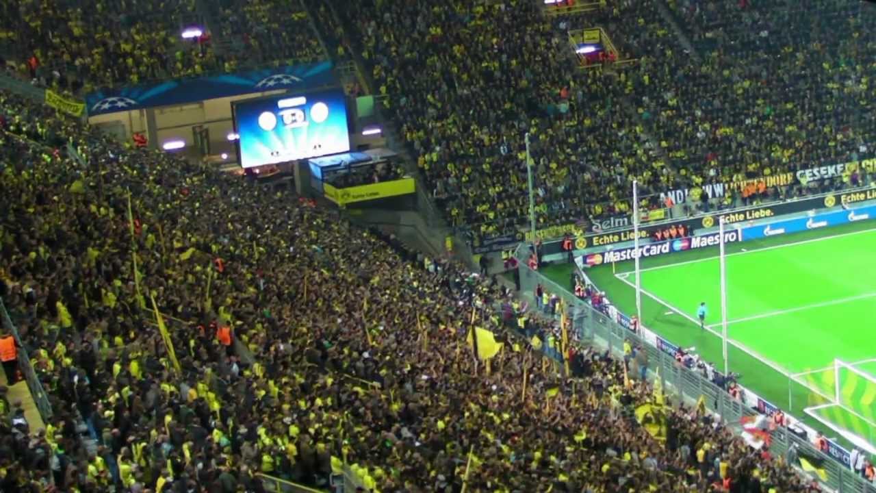 Borussia Dortmund - Ajax Amsterdam: 1:0 Stimmung Südtribüne Champions